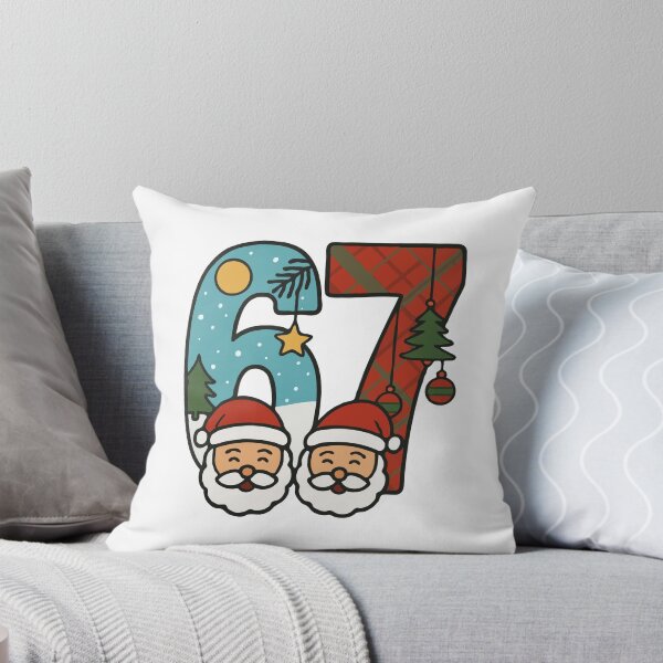Item preview, Festive “67 Holiday Cheer” – Santa & Viral 6-7 Meme Christmas Graphic Tee, Hoodie & Sticker designed and sold by BrainBubbleArt.