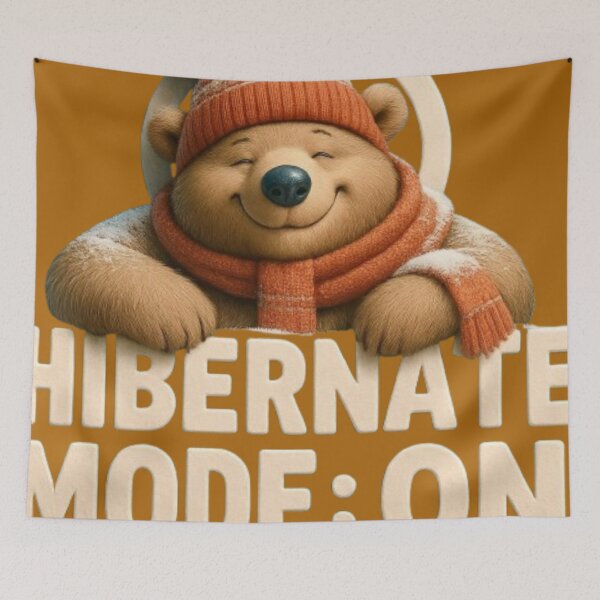 Item preview, Hibernate Mode ON Bear Sleep Tech Cozy Winter designed and sold by Kony83.