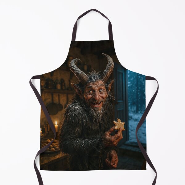 Item preview, Krampus stealing cookies designed and sold by Sartawsky.