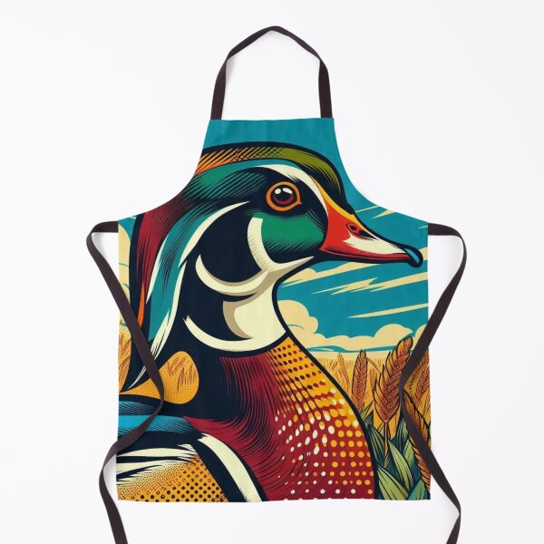 Item preview, Colorful wild duck in pop art style designed and sold by Dogandesighn.