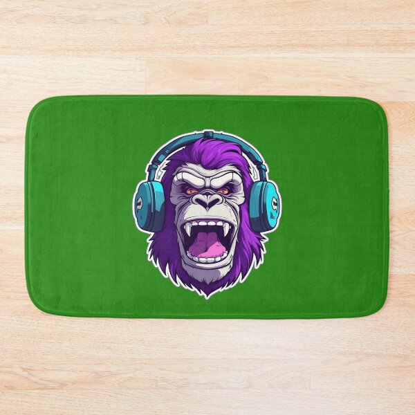 Item preview, FACE OF A MONKEY LISTENING TO HEADPHONES designed and sold by infinitearte.
