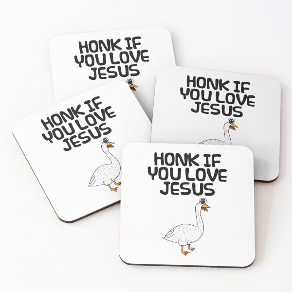 Item preview, Honk If You Love Jesus, Christian Church Goose Funny designed and sold by doodlerob.