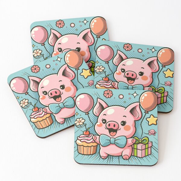 Item preview, Cute little pink pig designed and sold by Dogandesighn.
