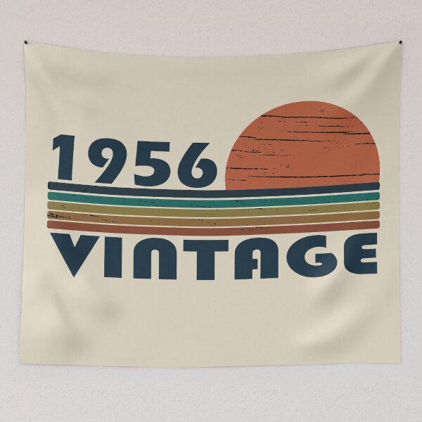 Item preview, Born in 1956 vintage funny 70th birthday gift designed and sold by Alexaltay.