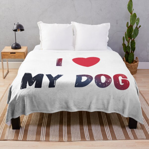Artikelvorschau, I Love My Dog – Cute Minimalist Pet Lover Design entworfen und verkauft von Wear_Vibe.