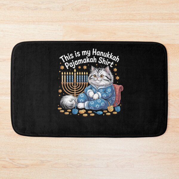 Item preview, This Is My Hanukkah Pajamakah Cat Funny designed and sold by snowry.