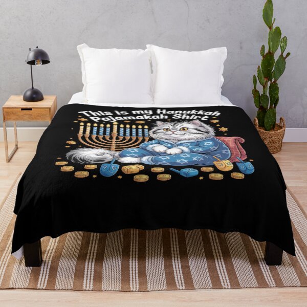 Item preview, This Is My Hanukkah Pajamakah Cat Funny designed and sold by snowry.