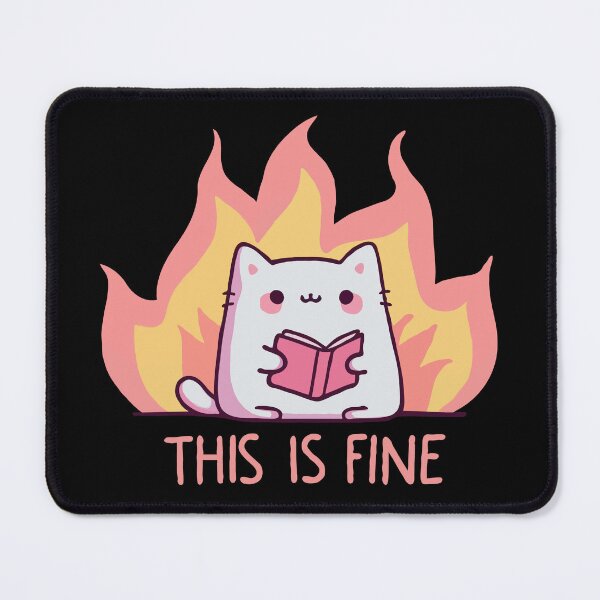 Artikelvorschau, Katzenbuch This Is Fine entworfen und verkauft von Gkinoki.