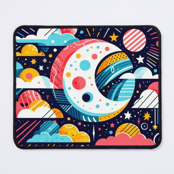 Item preview, Cosmic Joy: Vibrant Graphic Moon and Starscape designed and sold by daweave77.