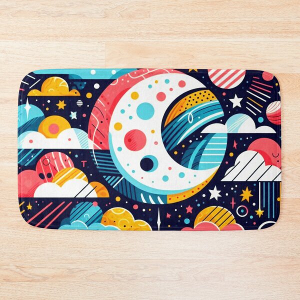 Item preview, Cosmic Joy: Vibrant Graphic Moon and Starscape designed and sold by daweave77.