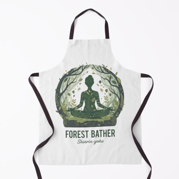 Item preview, Forest Bather Shinrin-yoku Nature Art - Mindful Woodland Design designed and sold by FitEnvy.