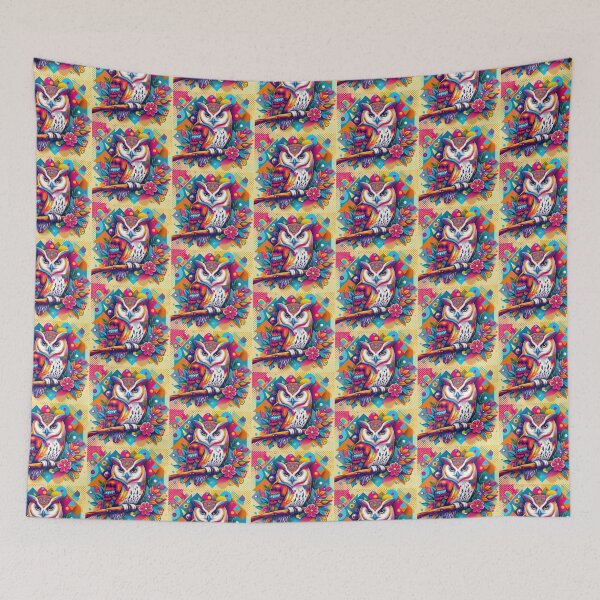 Item preview, pop art style cute owl designed and sold by Dogandesighn.