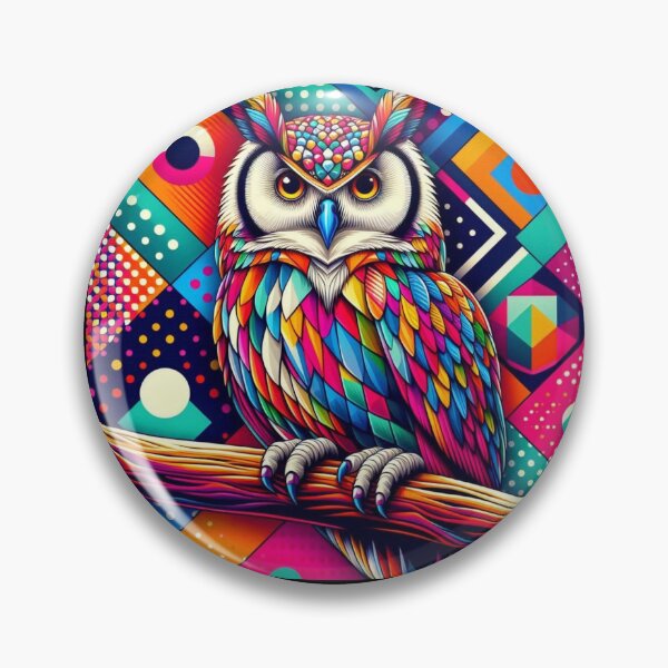 Item preview, pop art style cute owl designed and sold by Dogandesighn.