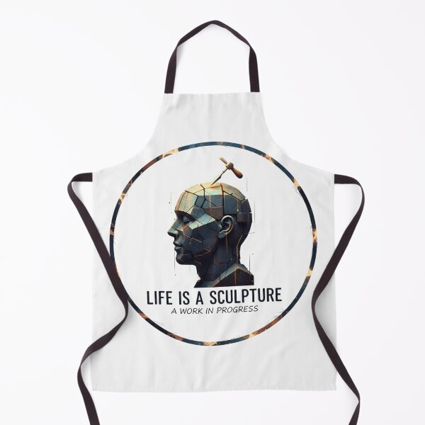 Item preview, Life is a Sculpture Work in Progress - Growth Mindset Inspiration Art designed and sold by FitEnvy.