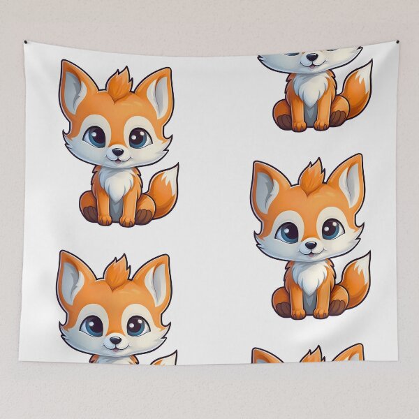 Item preview, A CARTOON FOX PUPPY designed and sold by infinitearte.