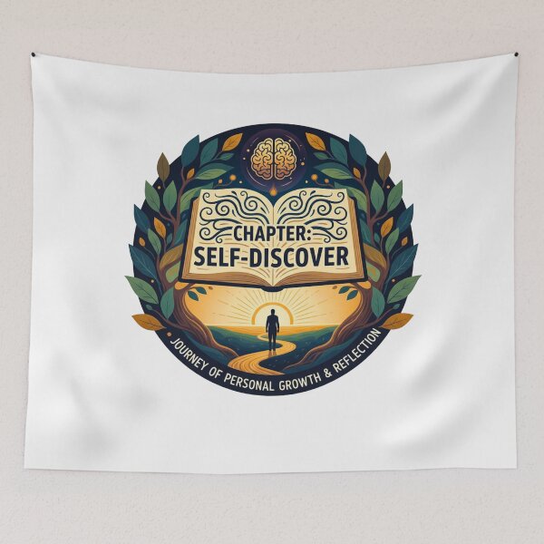 Item preview, Self-Discovery Journey Chapter Design - Personal Growth & Mindfulness Art designed and sold by FitEnvy.