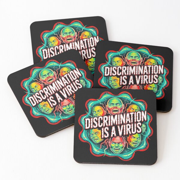Item preview, Discrimination Is A Virus Retro Horror Art Shirt designed and sold by Amanda's Factory.