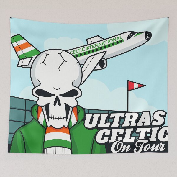 Artikelvorschau, Ultras Green Brigade Glasgow auf Tour entworfen und verkauft von canvasriddle.