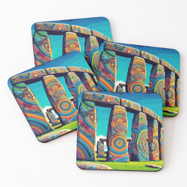 Item preview, colorful stonehenge designed and sold by Dogandesighn.