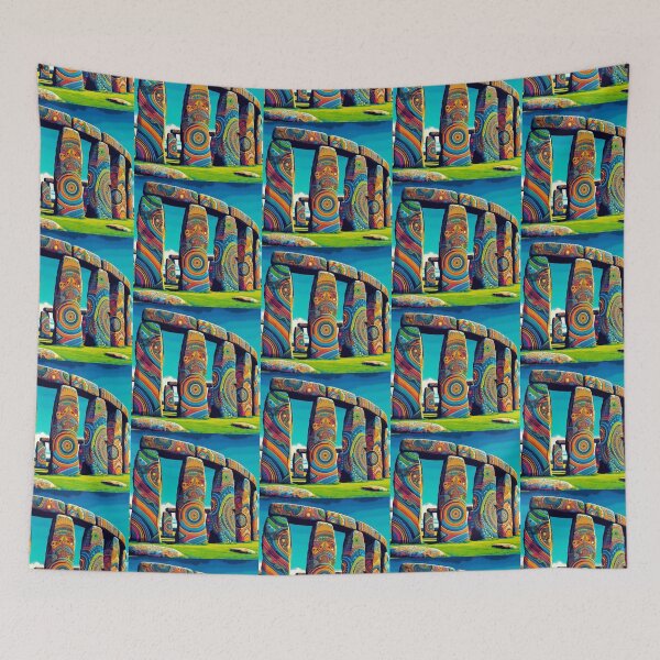 Item preview, colorful stonehenge designed and sold by Dogandesighn.