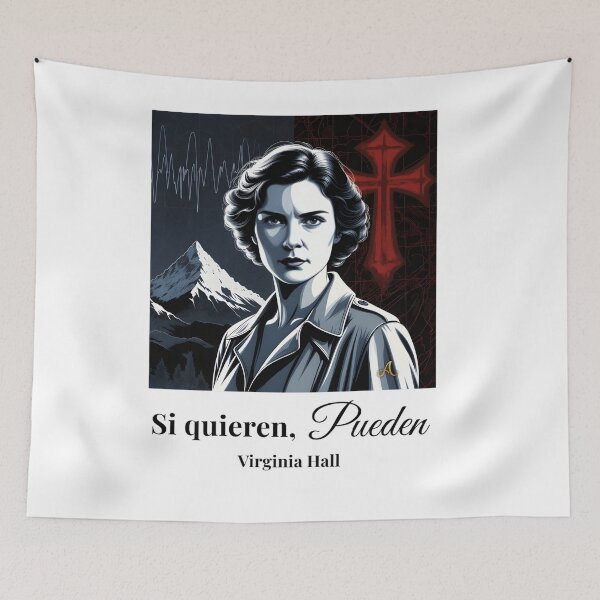 Item preview, Virginia Hall: If They Want To, They Can | Spy Art "The Most Dangerous" | Thrones of Wisdom Collection designed and sold by imprAsiones.