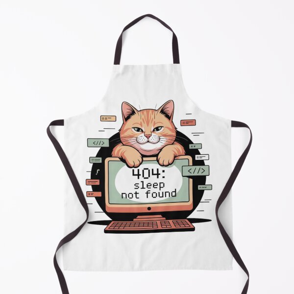Item preview, 404 Sleep Not Found – Funny Cat Programmer Coding Humor Design designed and sold by ZyricZyric.