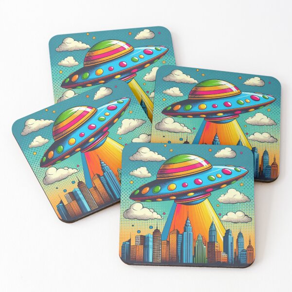 Item preview, pop art style ufo designed and sold by Dogandesighn.