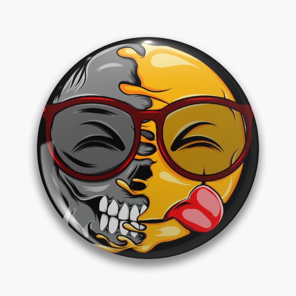 Item preview, Gothic laughing emoji designed and sold by Joncasmiart.