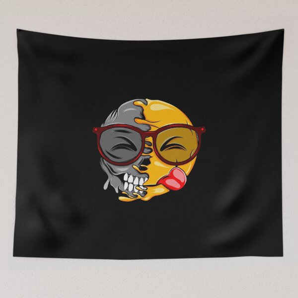 Item preview, Gothic laughing emoji designed and sold by Joncasmiart.