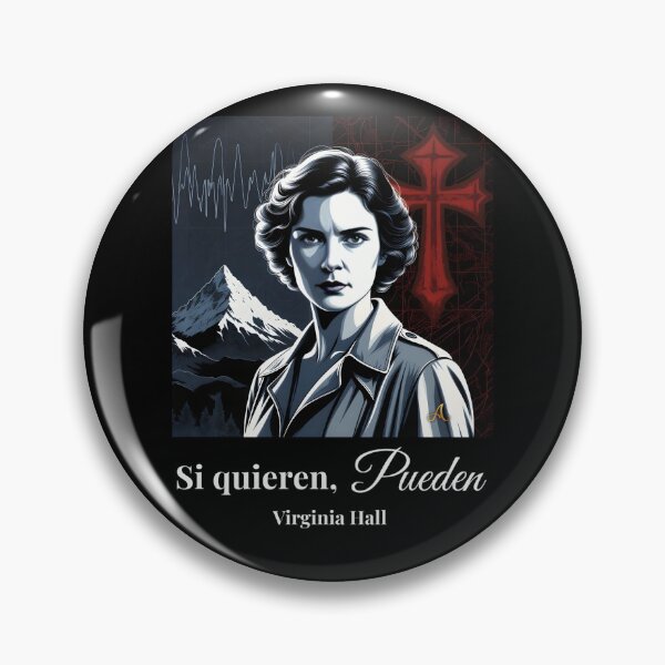 Item preview, Virginia Hall: If They Want To, They Can | Spy Art "The Most Dangerous" - Dark | Thrones of Wisdom Collection designed and sold by imprAsiones.
