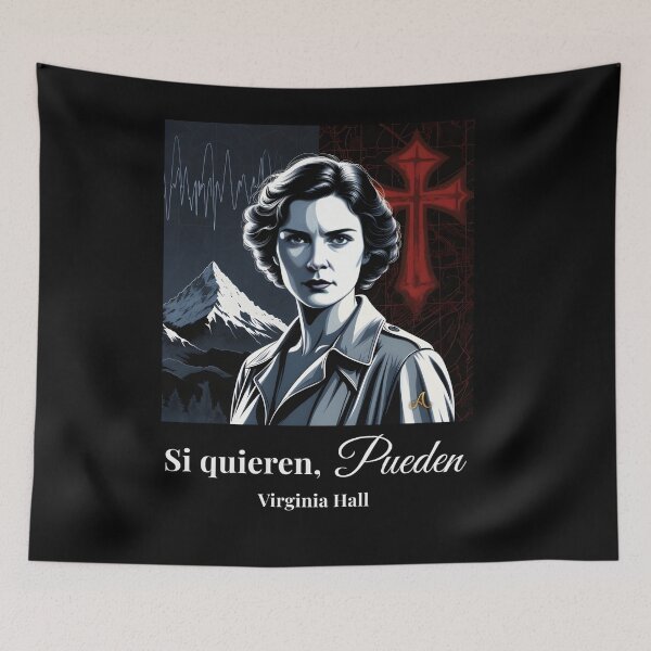 Item preview, Virginia Hall: If They Want To, They Can | Spy Art "The Most Dangerous" - Dark | Thrones of Wisdom Collection designed and sold by imprAsiones.