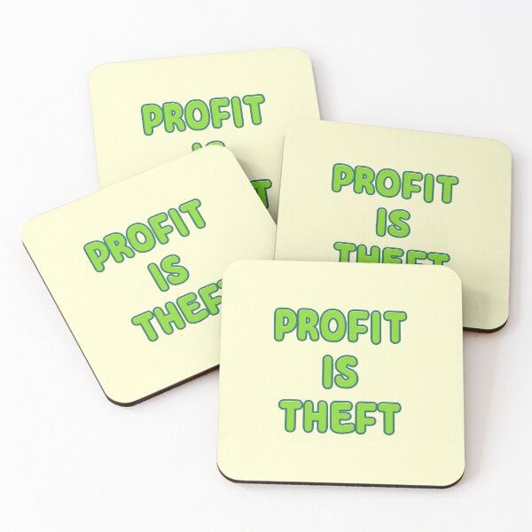 Item preview, Wage Theft Poster | Profit Is Theft Anti-Capitalist Design - Corporate Greed Art, Workers Rights Sticker & Socialist Wall Decor designed and sold by RevolutionToday.