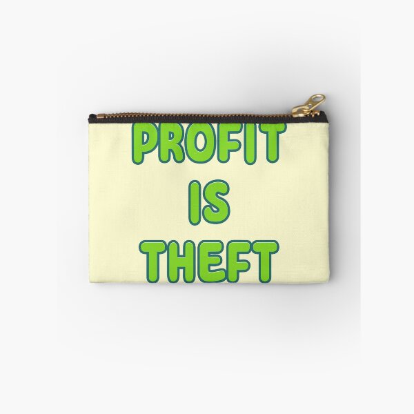 Item preview, Wage Theft Poster | Profit Is Theft Anti-Capitalist Design - Corporate Greed Art, Workers Rights Sticker & Socialist Wall Decor designed and sold by RevolutionToday.