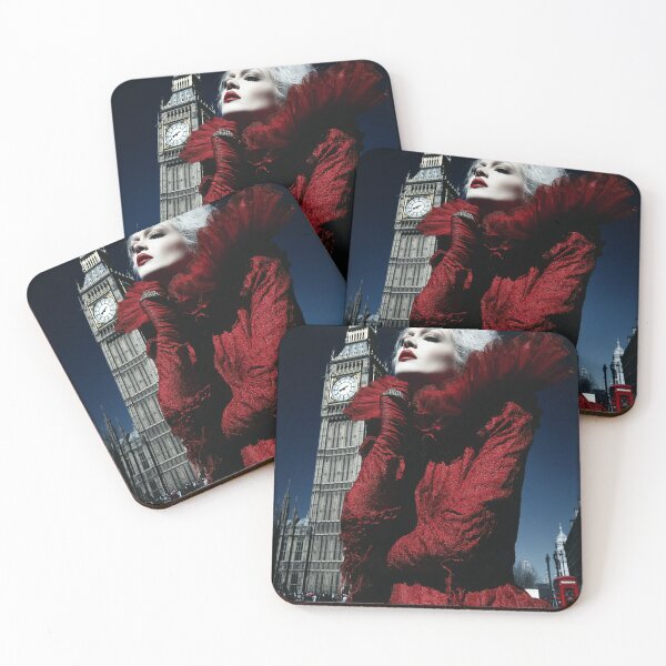 Item preview, Lady in red in London - glamorous fashion portrait designed and sold by KsaveraArt.