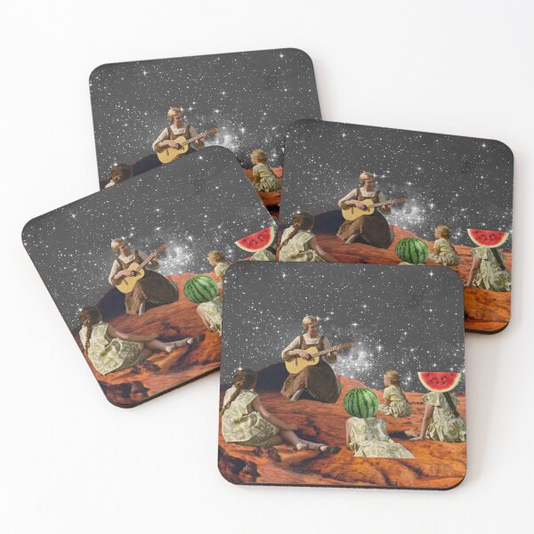 Item preview, Surreal Cosmic Picnic Collage – Vintage Dreamscape Art designed and sold by kopcollage.