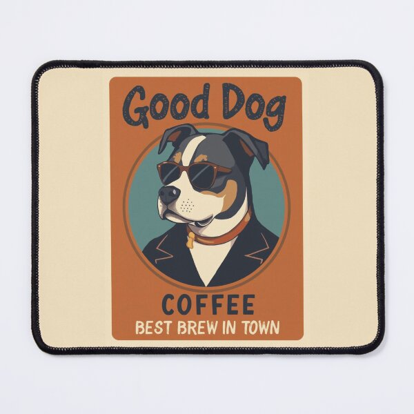 Item preview, Retro Coffee Dog Poster | Vintage Café Advertising Art designed and sold by AM-little-shop.