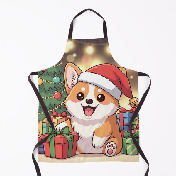 Item preview, Corgi Wearing a Santa Hat 2 designed and sold by PetJoyPrintsCO.
