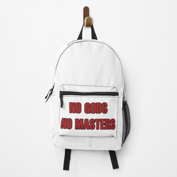 Item preview, No Gods No Masters Poster | Anarchist Philosophy Slogan Wall Art - Anti-Authoritarian Quote, Libertarian Socialist Design & Protest Stickers designed and sold by RevolutionToday.