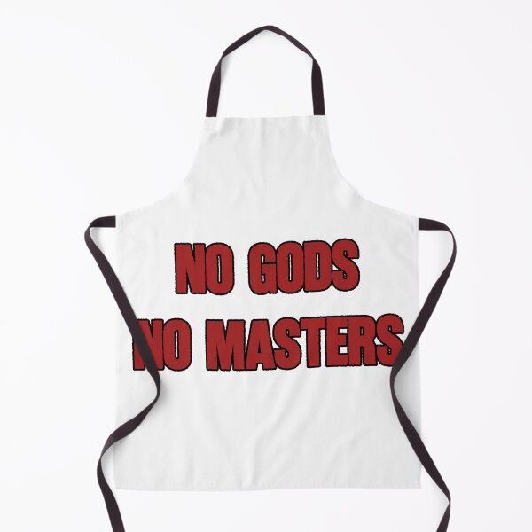 Item preview, No Gods No Masters Poster | Anarchist Philosophy Slogan Wall Art - Anti-Authoritarian Quote, Libertarian Socialist Design & Protest Stickers designed and sold by RevolutionToday.