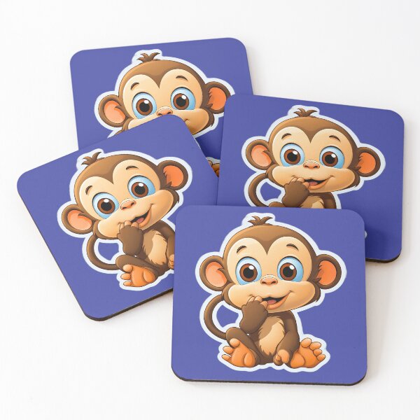 Item preview, A CARTOON BABY MONKEY designed and sold by infinitearte.