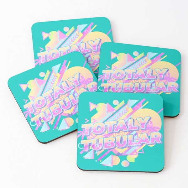 Item preview, TOTALLY TUBULAR - Neon Retro Pop Art Style TYPOGRAPHY designed and sold by WHITE FLAME PRINTS.