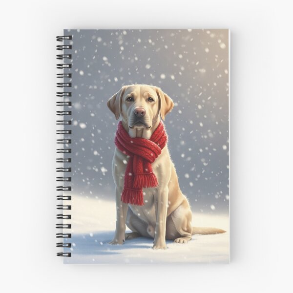 Item preview, Dog with Scarf in the Snow 2 designed and sold by PetJoyPrintsCO.