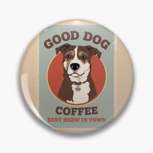 Item preview, Retro Good Dog Coffee Poster | Vintage Café Advertising Art designed and sold by AM-little-shop.