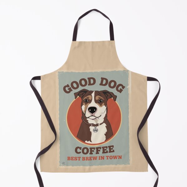 Item preview, Retro Good Dog Coffee Poster | Vintage Café Advertising Art designed and sold by AM-little-shop.