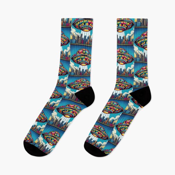 Item preview, colorful ufo designed and sold by Dogandesighn.