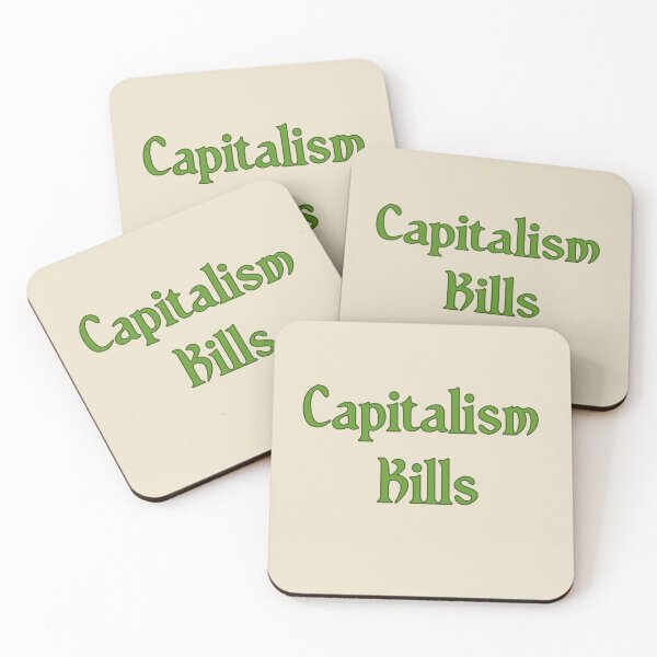 Item preview, Corporate Greed Poster | Anti-Capitalist Dystopian Art - Capitalism Kills Slogan Design, Socialist Wall Decor & Political Protest Stickers designed and sold by RevolutionToday.