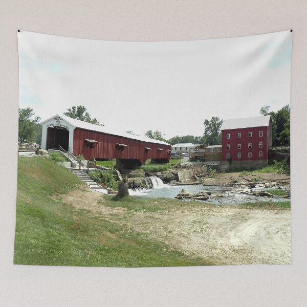 Item preview, Bridgeton Mills Covered Bridge Indiana 2025 UPDATE designed and sold by gotucoveredart.