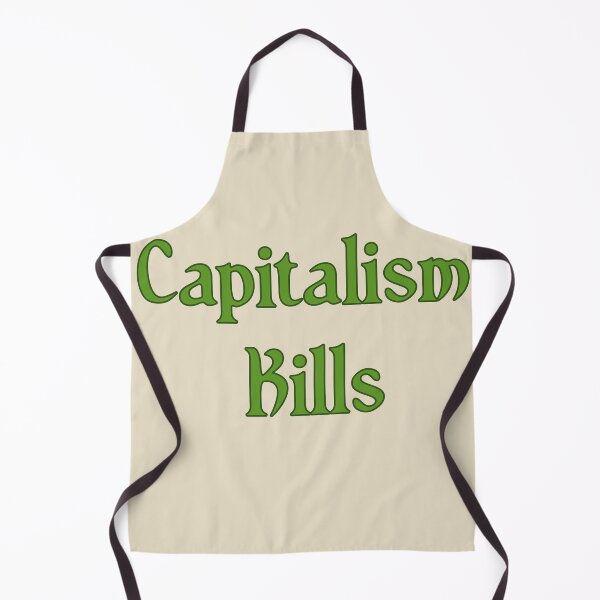 Item preview, Corporate Greed Poster | Anti-Capitalist Dystopian Art - Capitalism Kills Slogan Design, Socialist Wall Decor & Political Protest Stickers designed and sold by RevolutionToday.