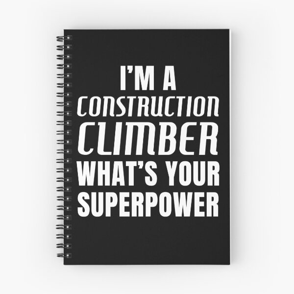 Item preview, Minimalist text Construction Climber designed and sold by BloodyTeapot.
