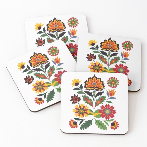 Item preview, Colorful Polish Flowers Pattern | wycinanki | Folklore | Folk Art designed and sold by xiao xuans.
